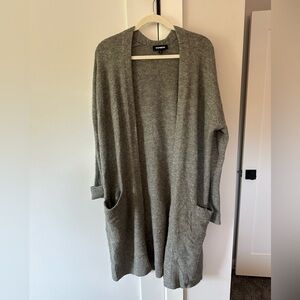 Express gray cardigan